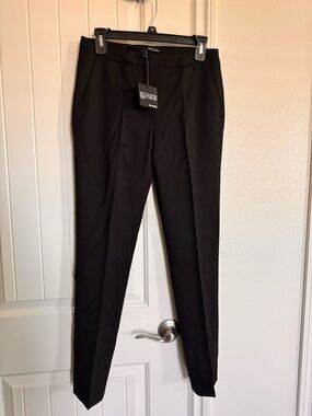 The Kooples Black trousers size 36 US Small 98 Wool 2 pandex